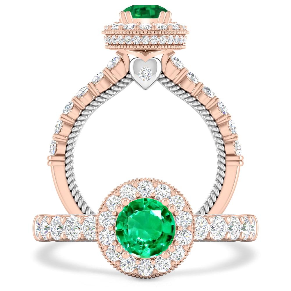 Rose Gold - Emerald