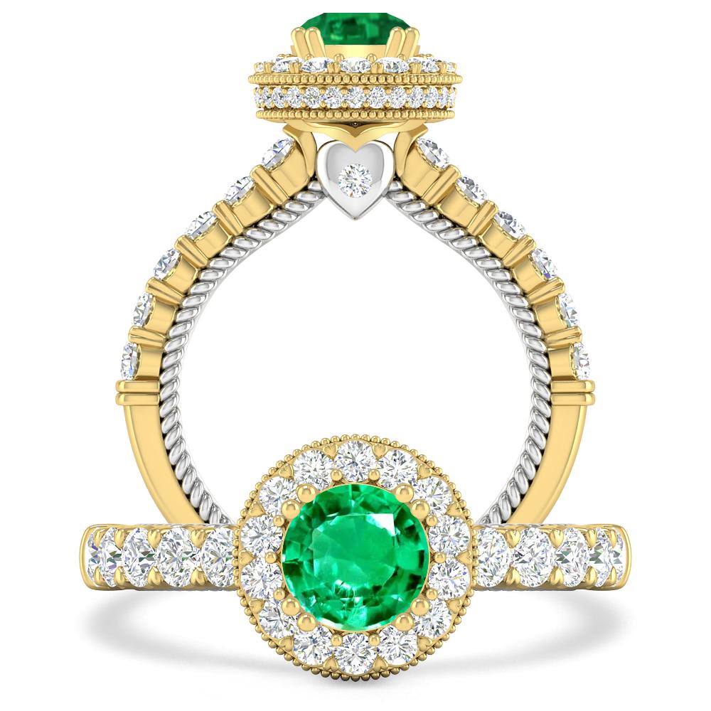 Yellow Gold - Emerald