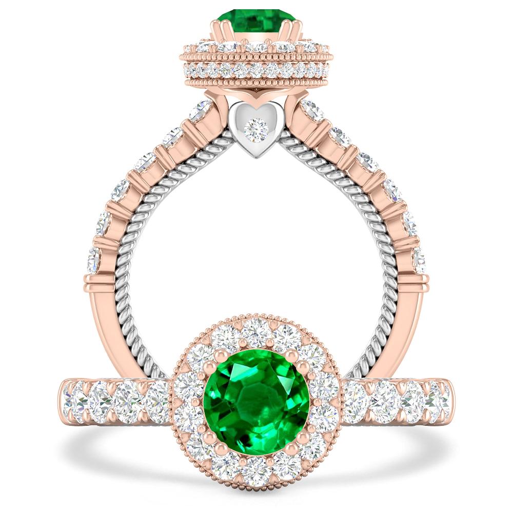 Rose Gold - Emerald