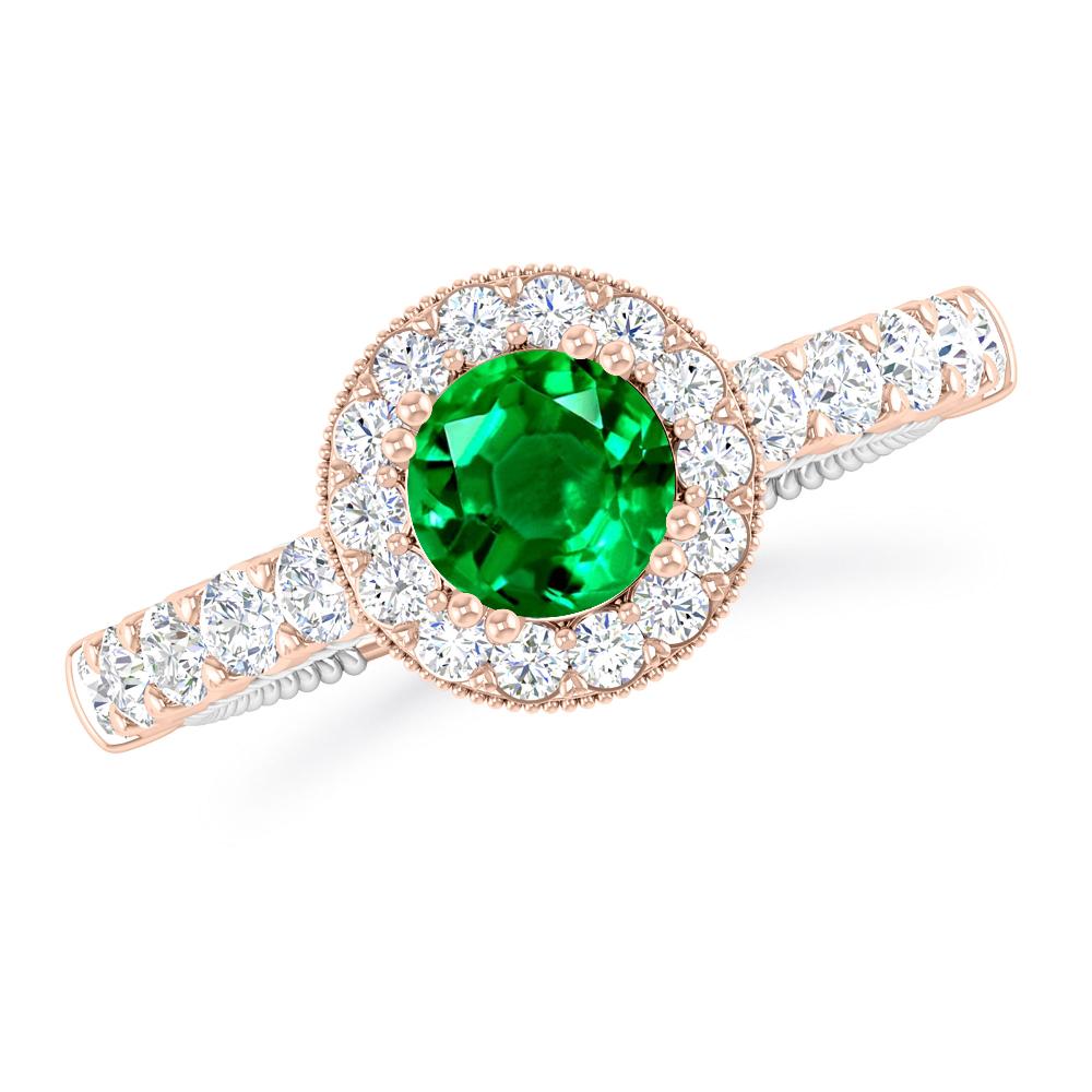 Rose Gold - Emerald