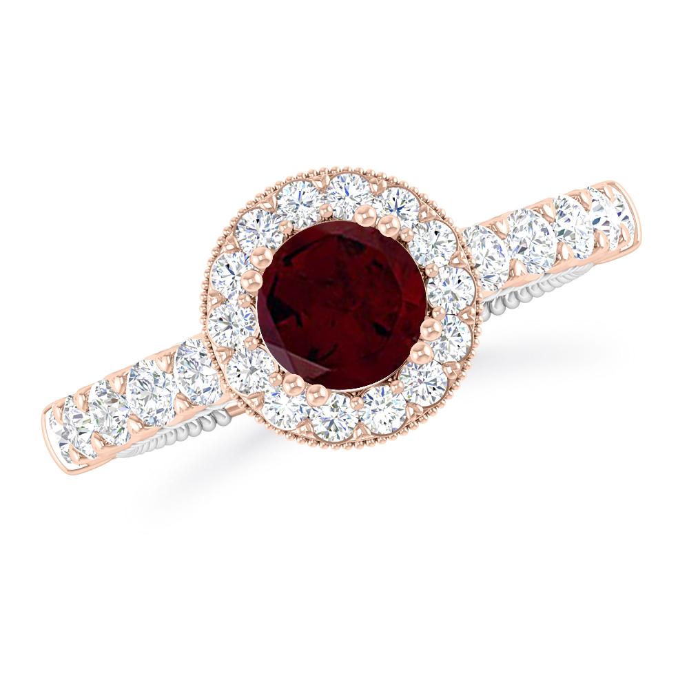 Rose Gold - Garnet