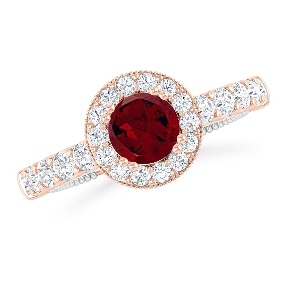 Rose Gold - Garnet