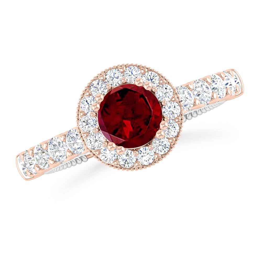 Rose Gold - Garnet