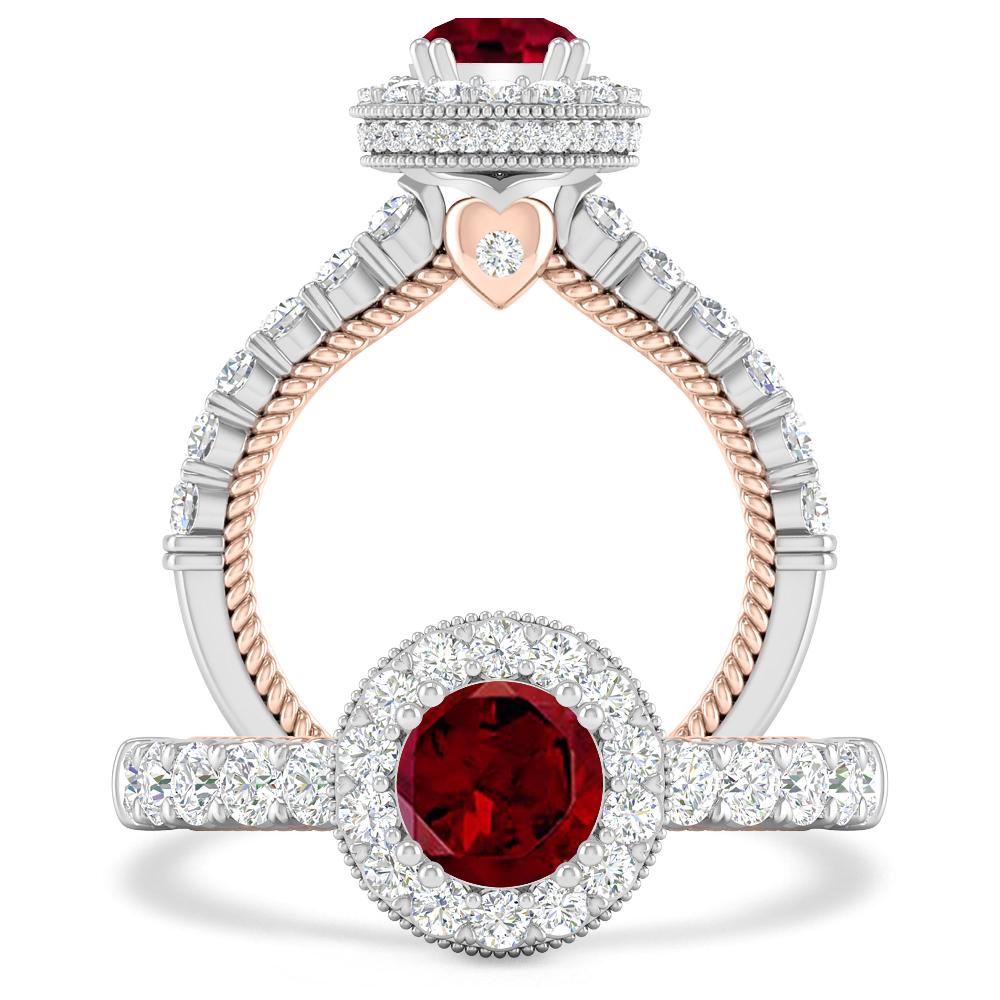 White Gold - Garnet