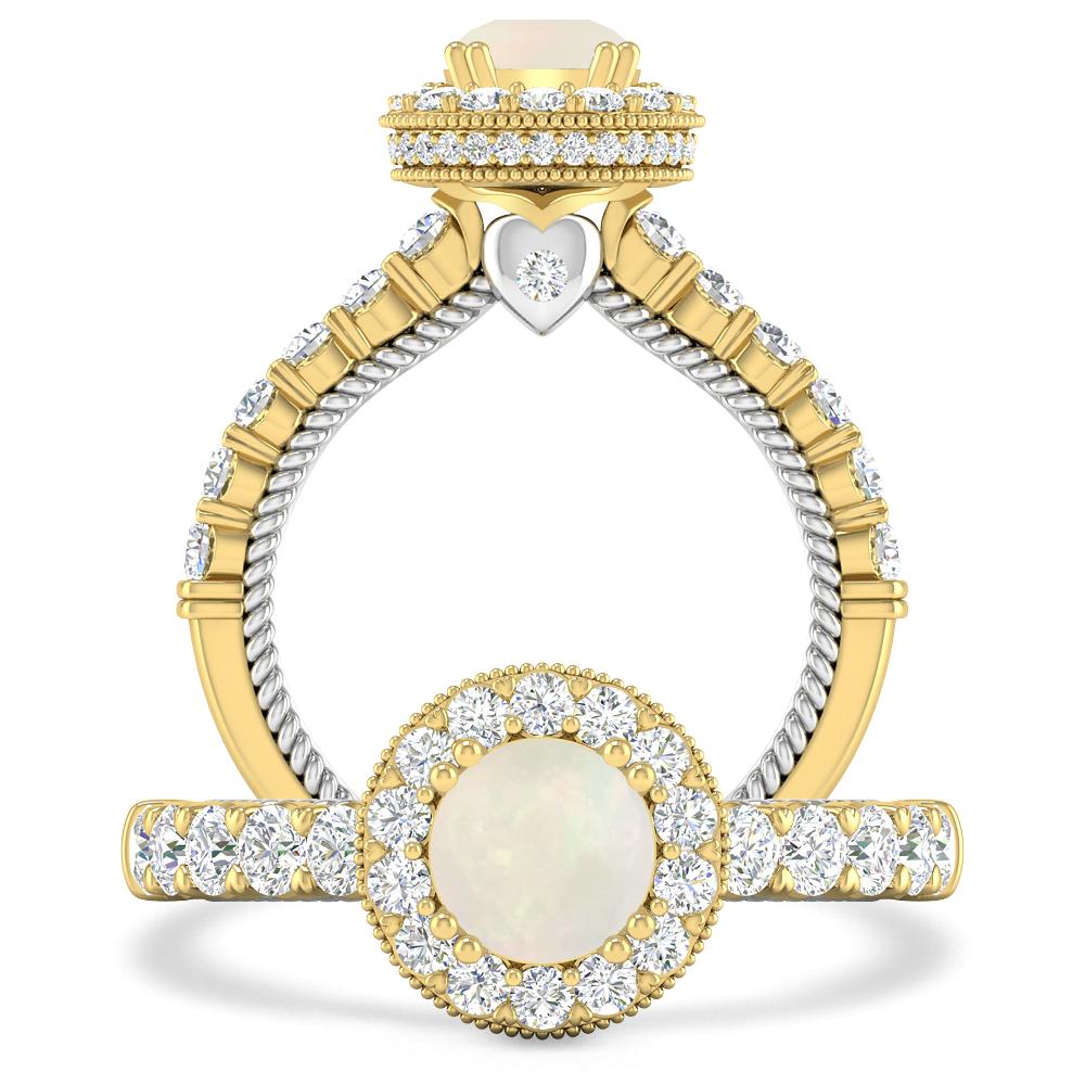 Yellow Gold - Opal