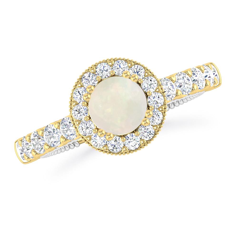 Yellow Gold - Opal