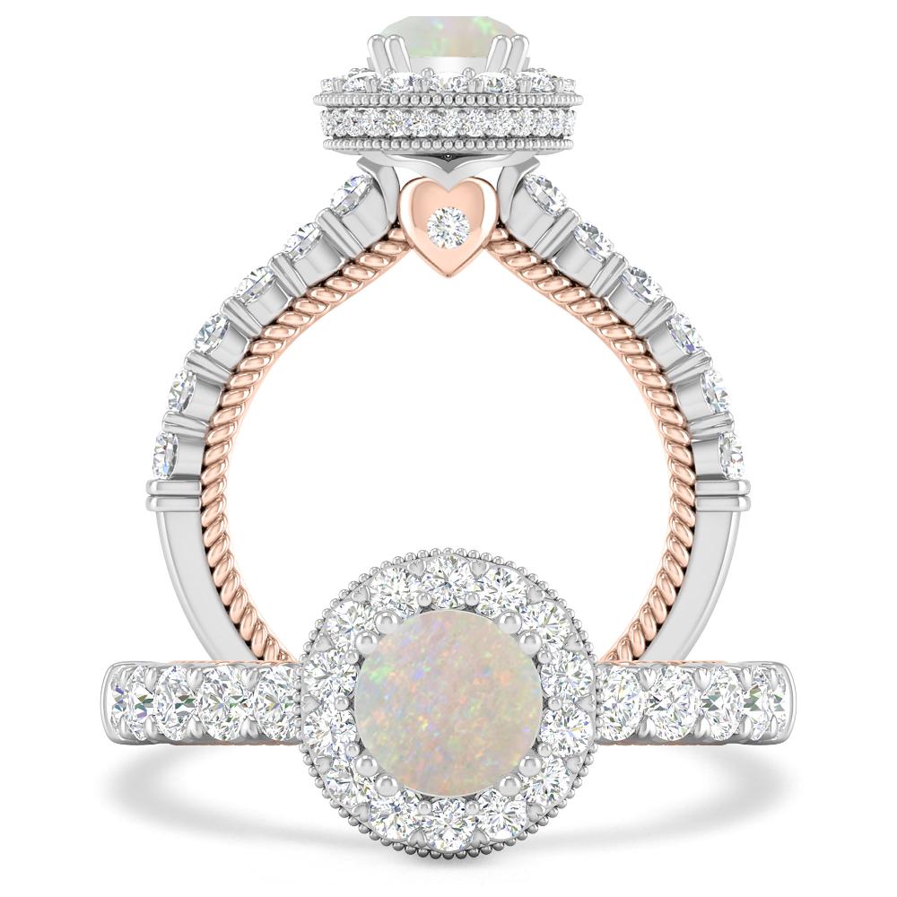 White Gold - Opal