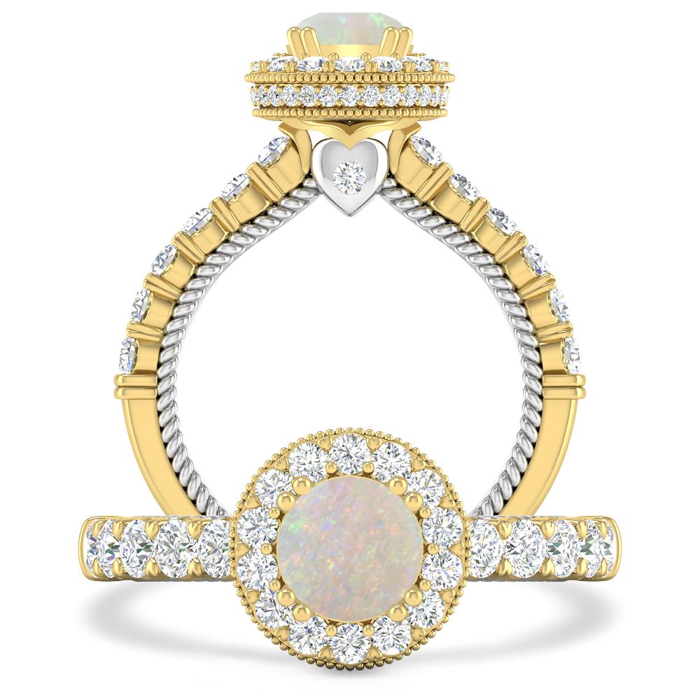 Yellow Gold - Opal