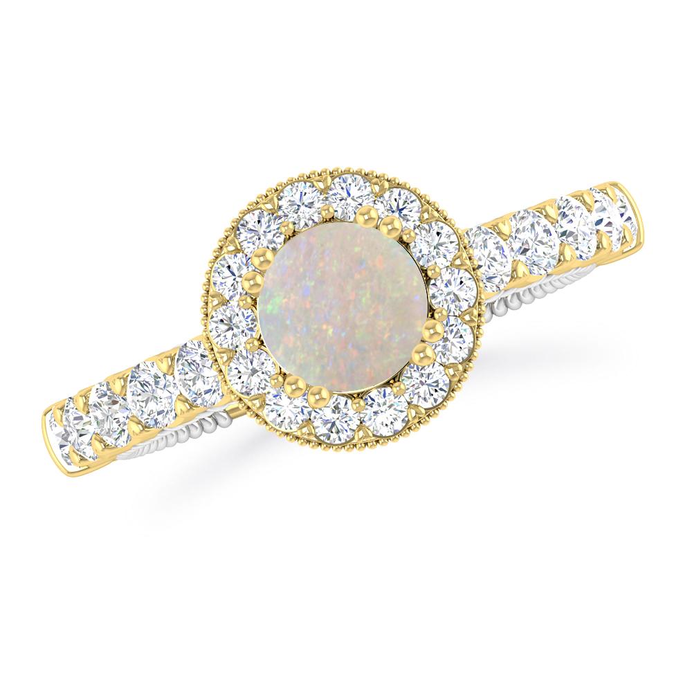 Yellow Gold - Opal