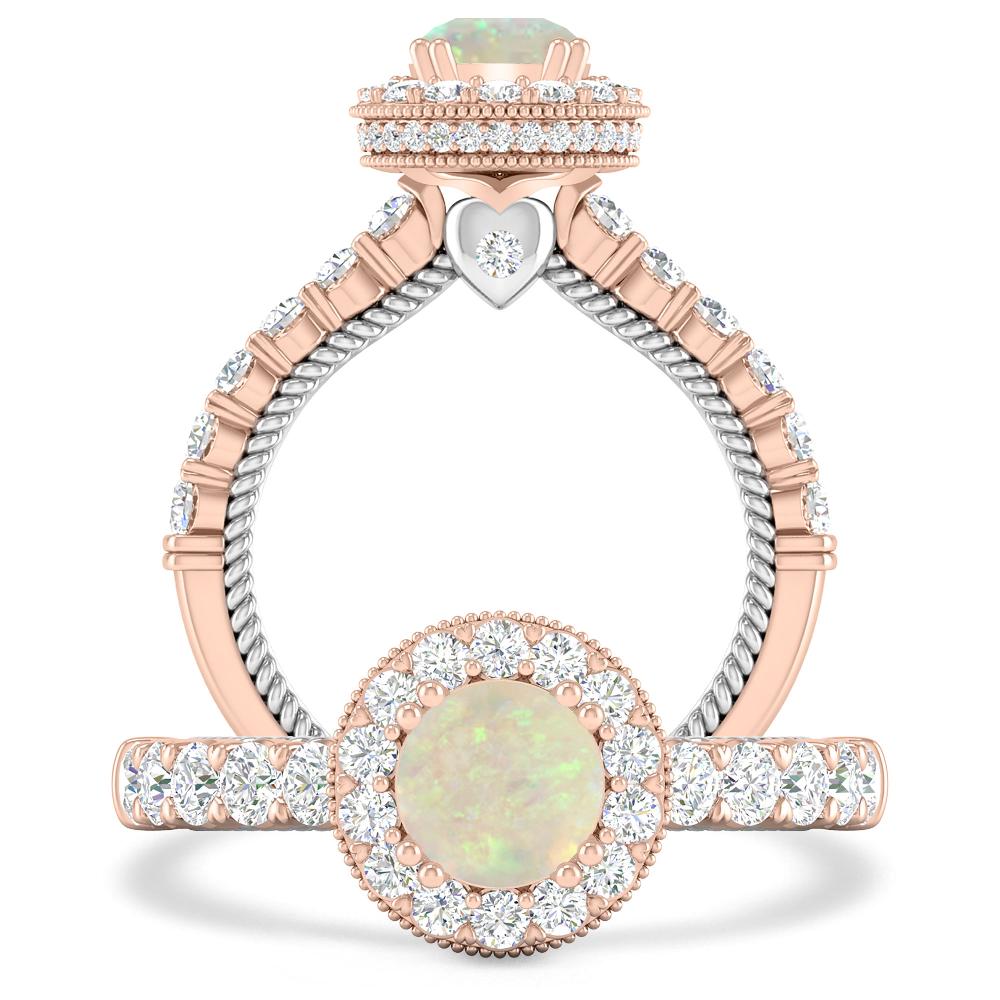 Rose Gold - Opal