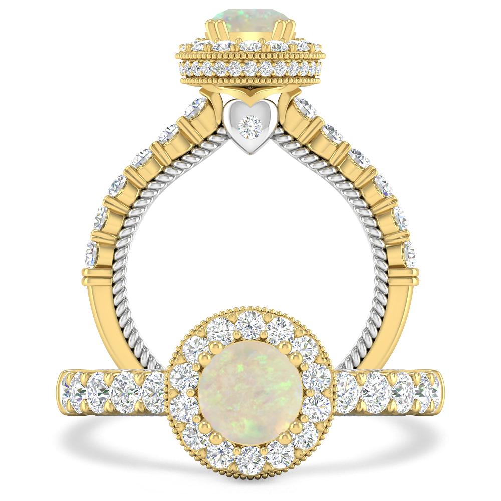 Yellow Gold - Opal