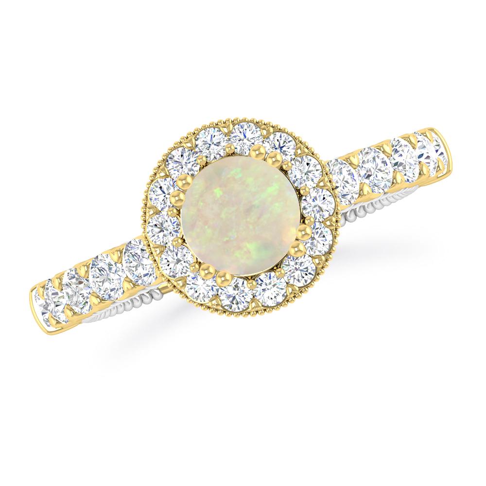 Yellow Gold - Opal