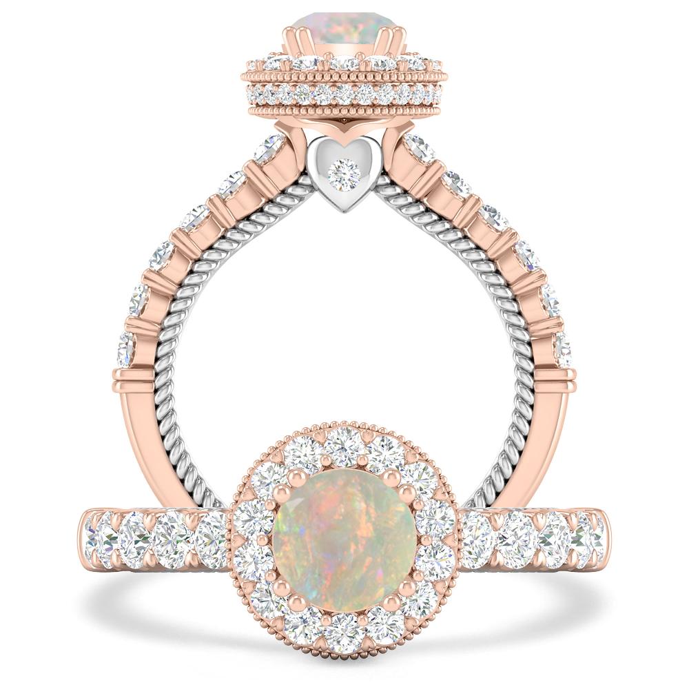 Rose Gold - Opal