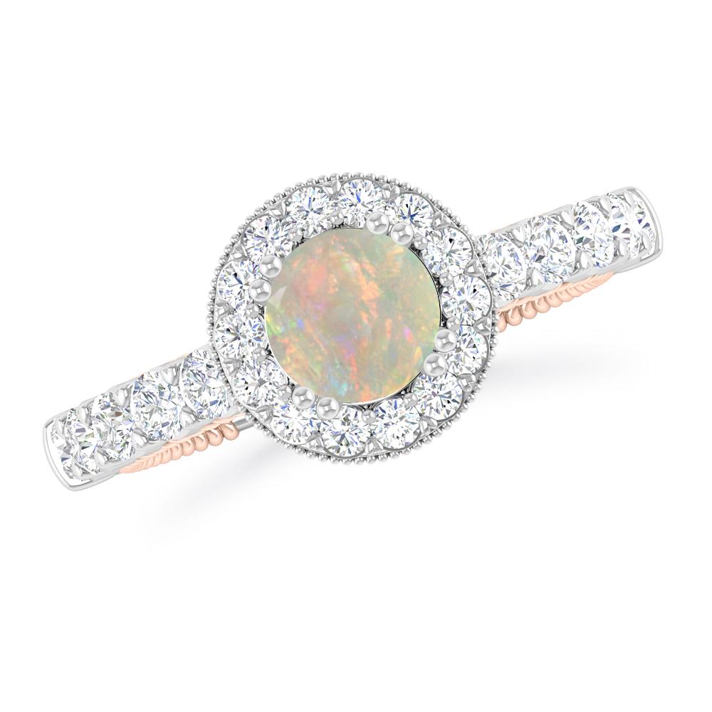 White Gold - Opal