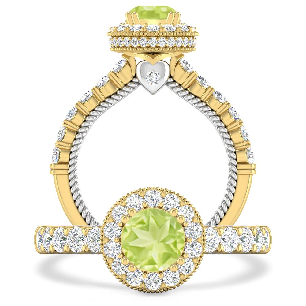 Yellow Gold - Peridot