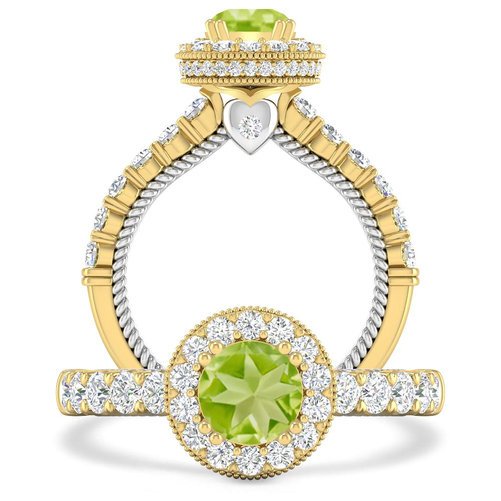 Yellow Gold - Peridot