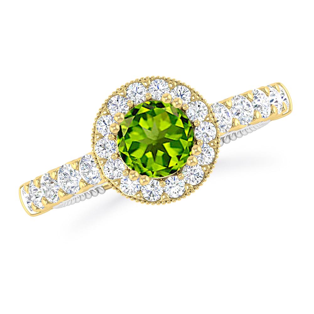 Yellow Gold - Peridot