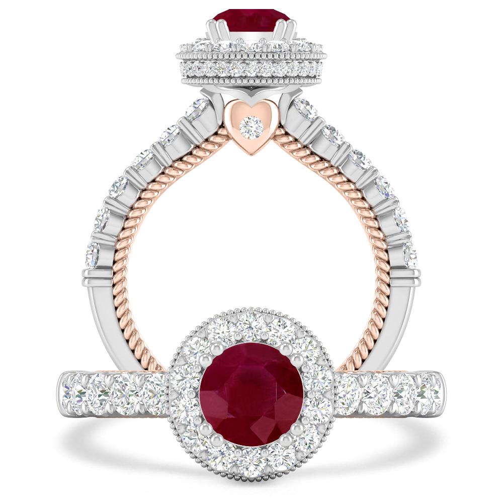 White Gold - Ruby