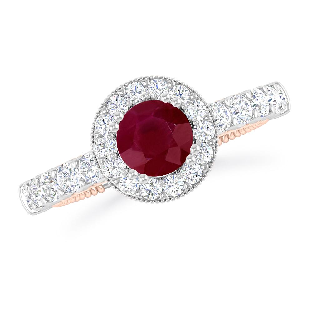 White Gold - Ruby