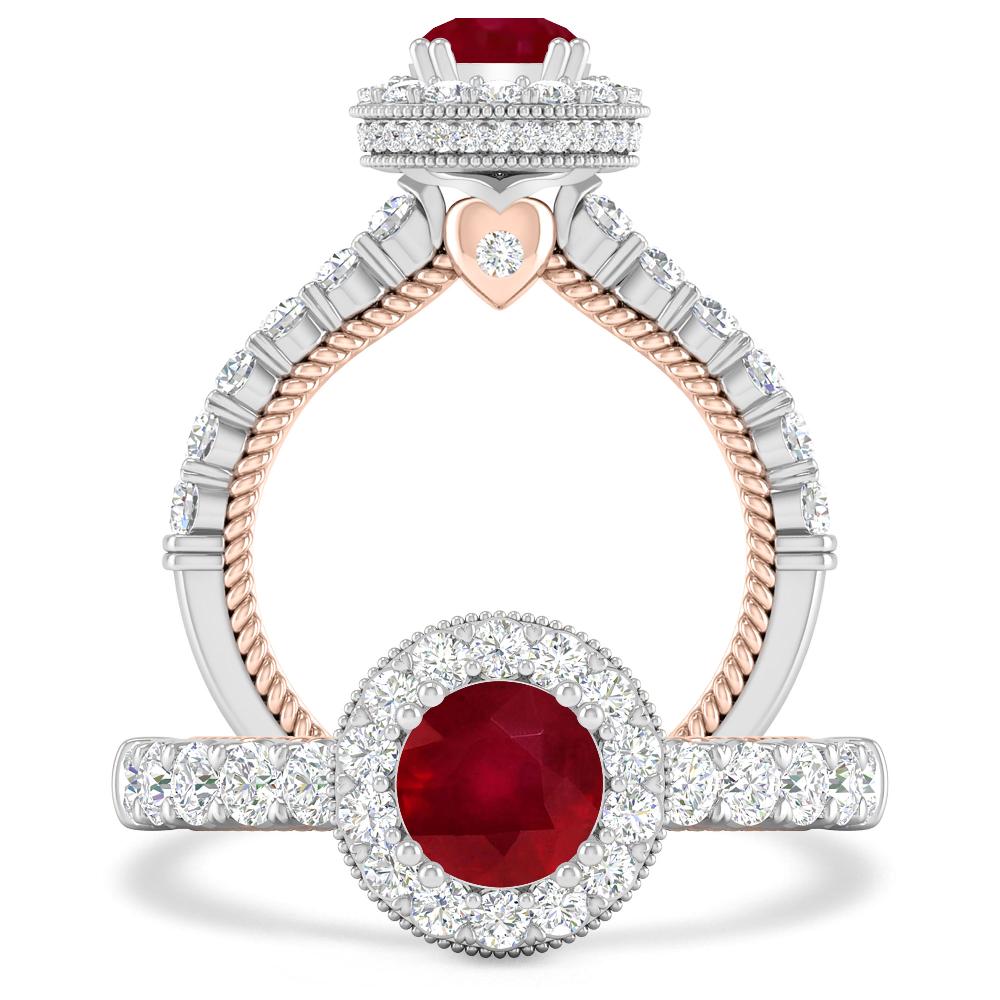 White Gold - Ruby