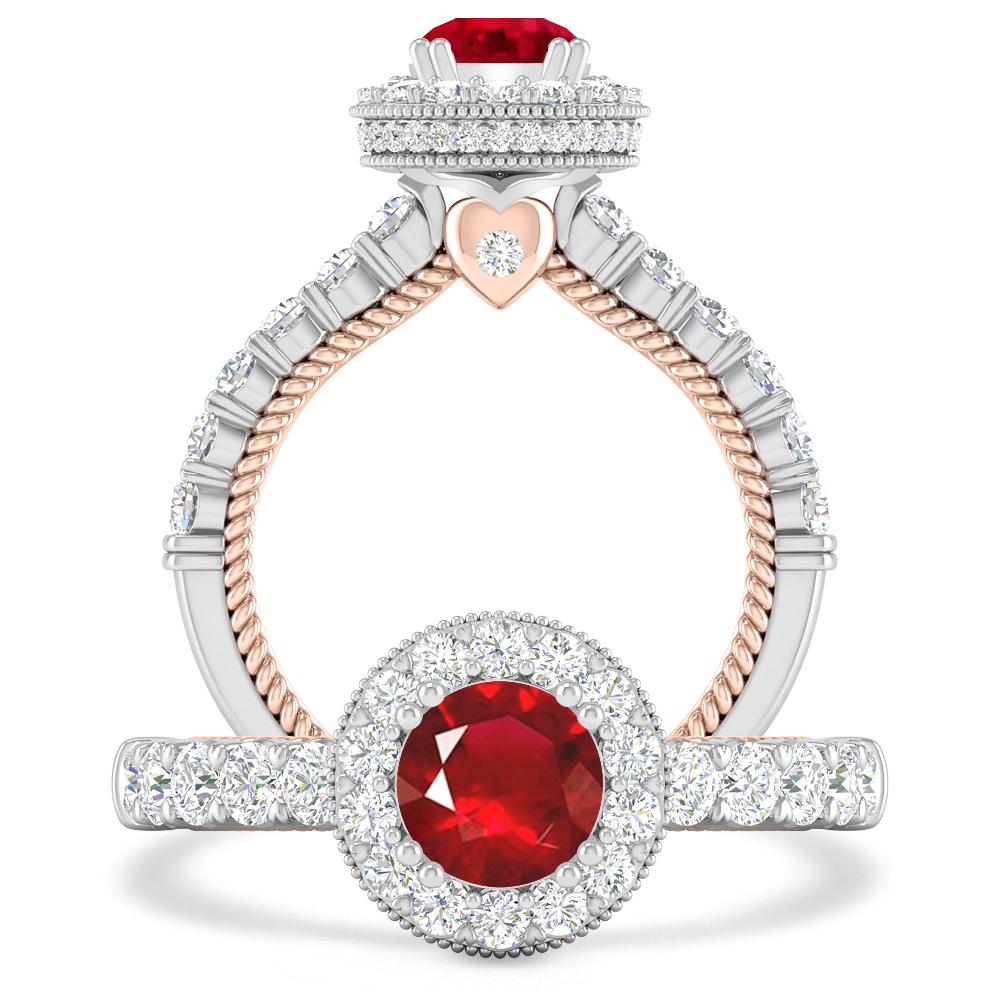 White Gold - Ruby