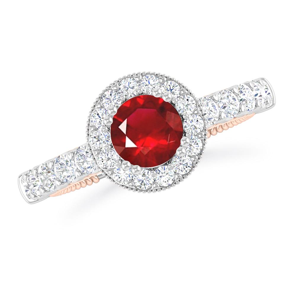 White Gold - Ruby