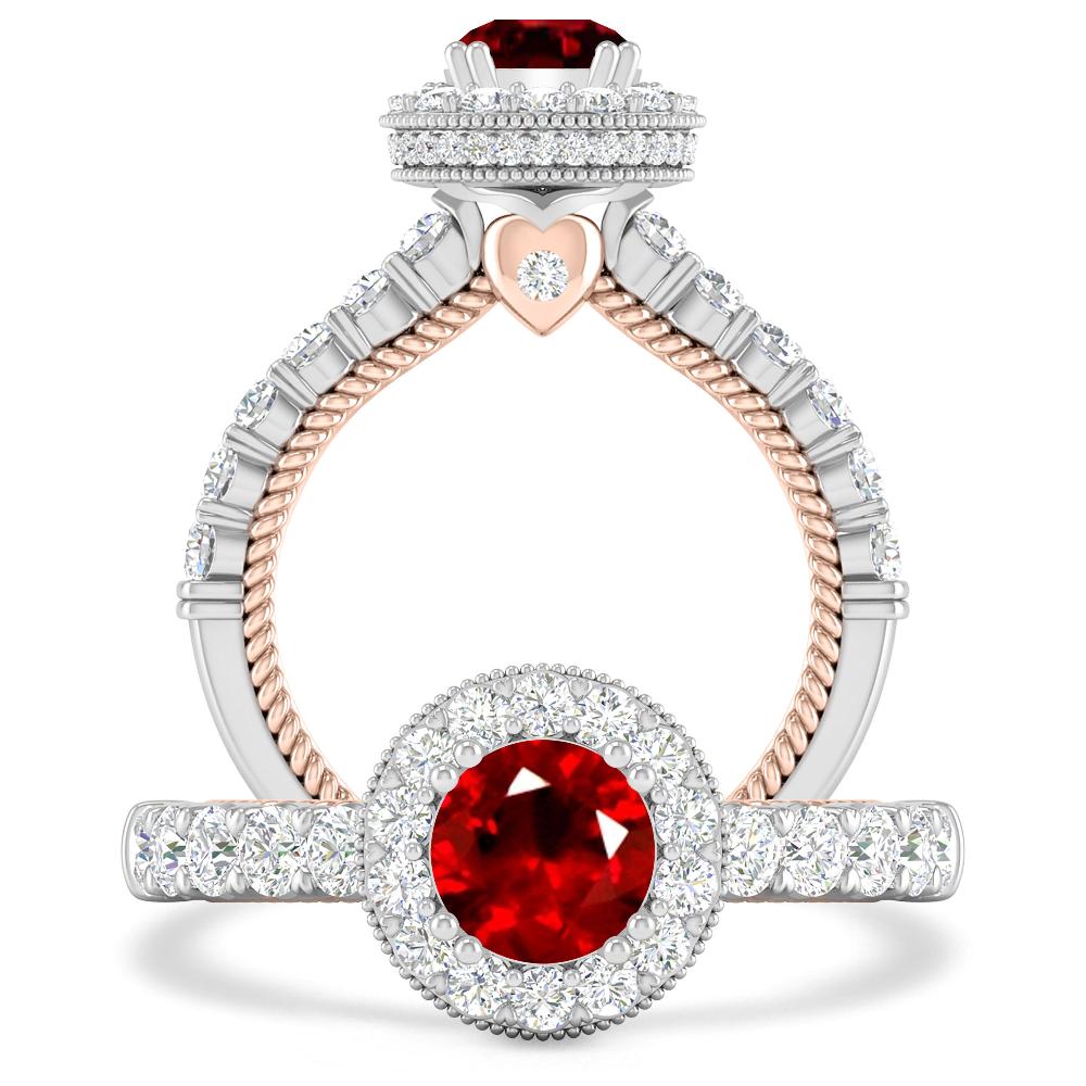 White Gold - Ruby