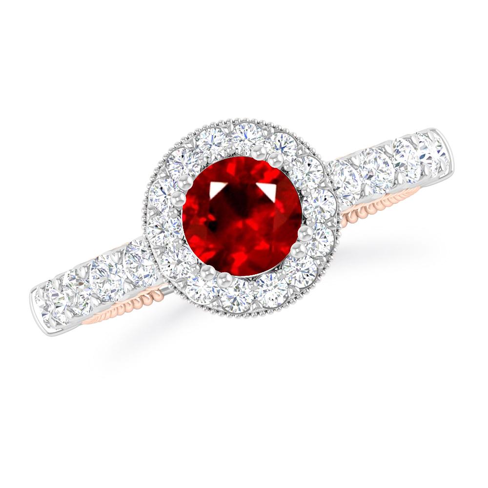 White Gold - Ruby