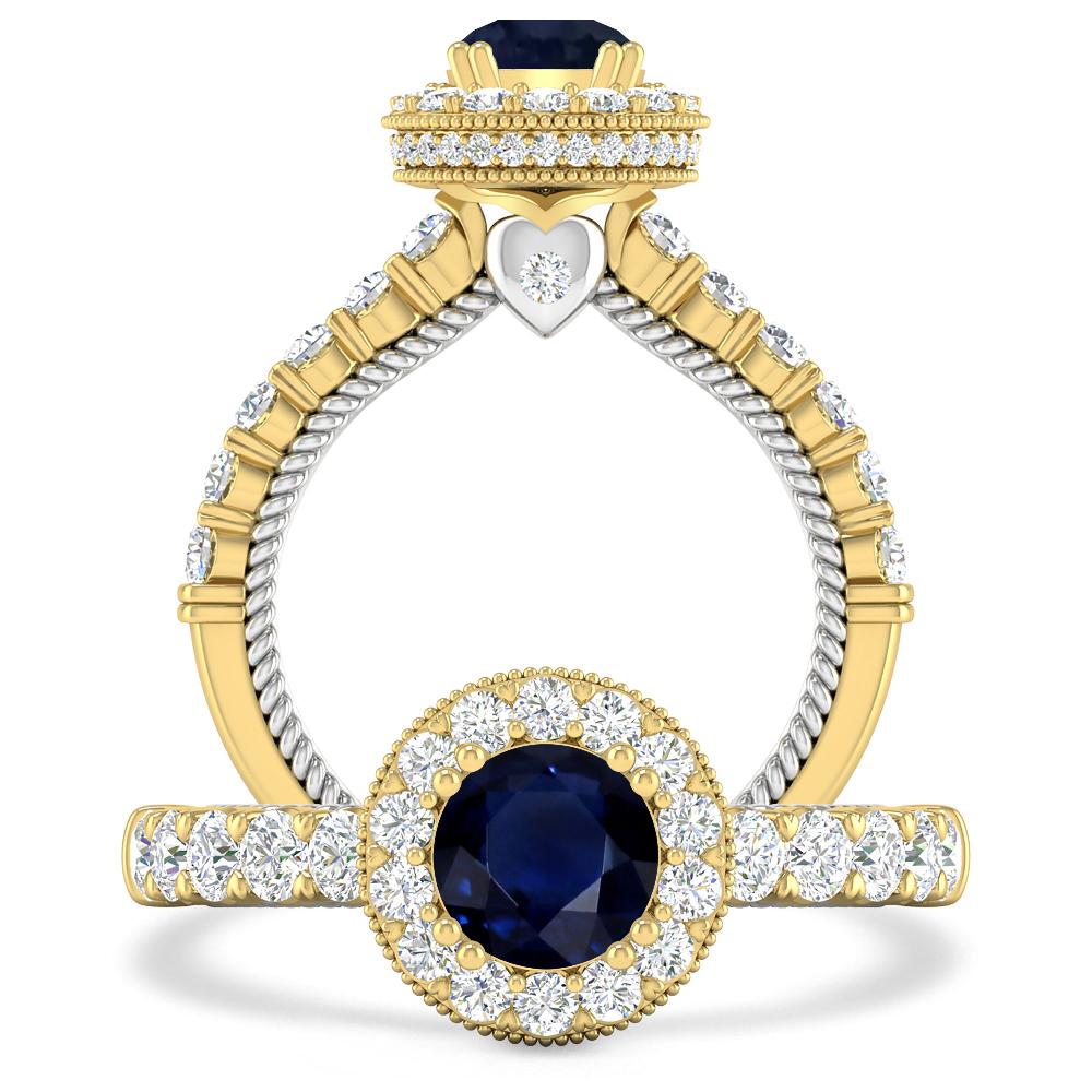 Yellow Gold - Sapphire