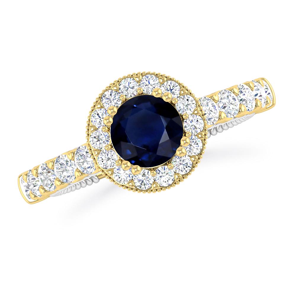 Yellow Gold - Sapphire