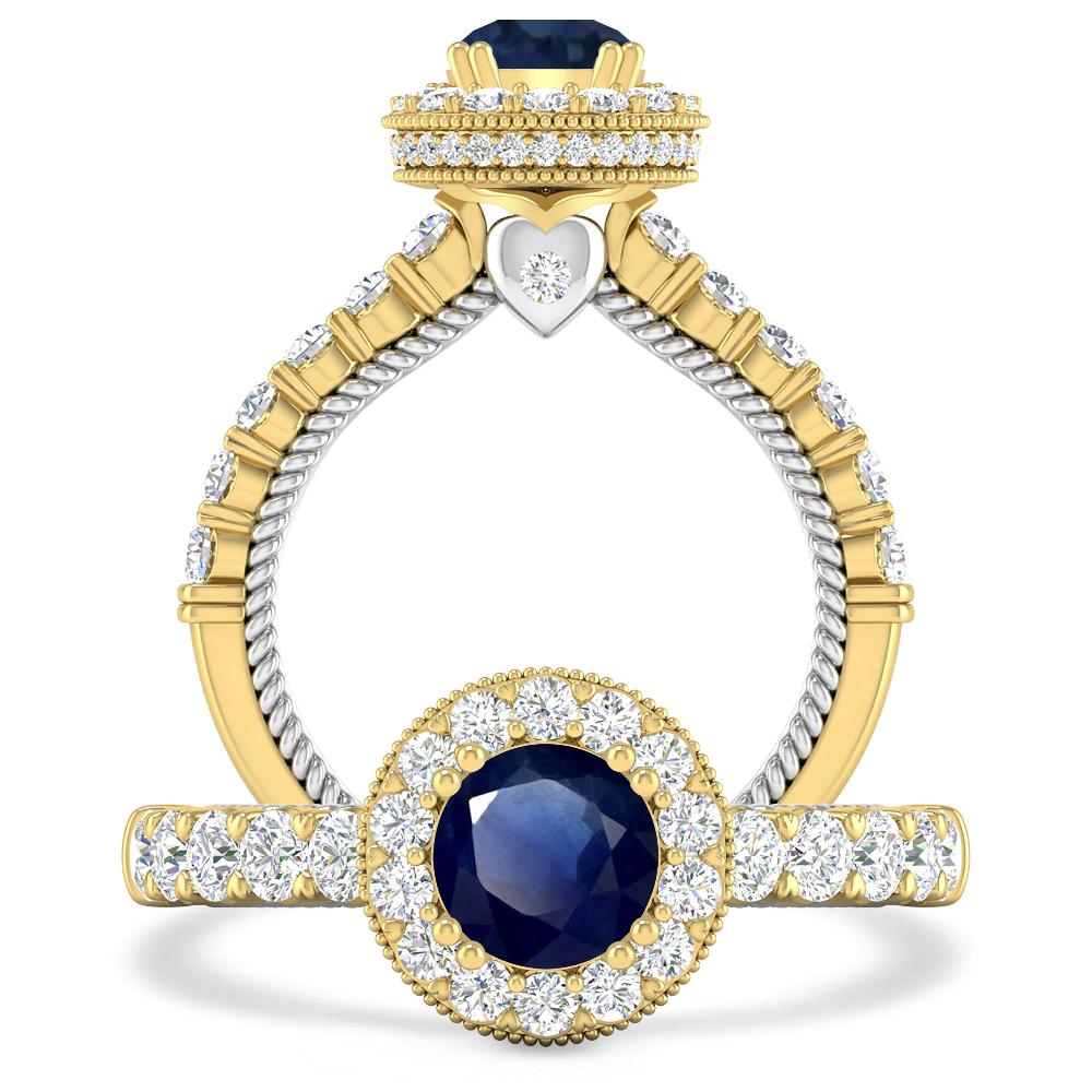 Yellow Gold - Sapphire