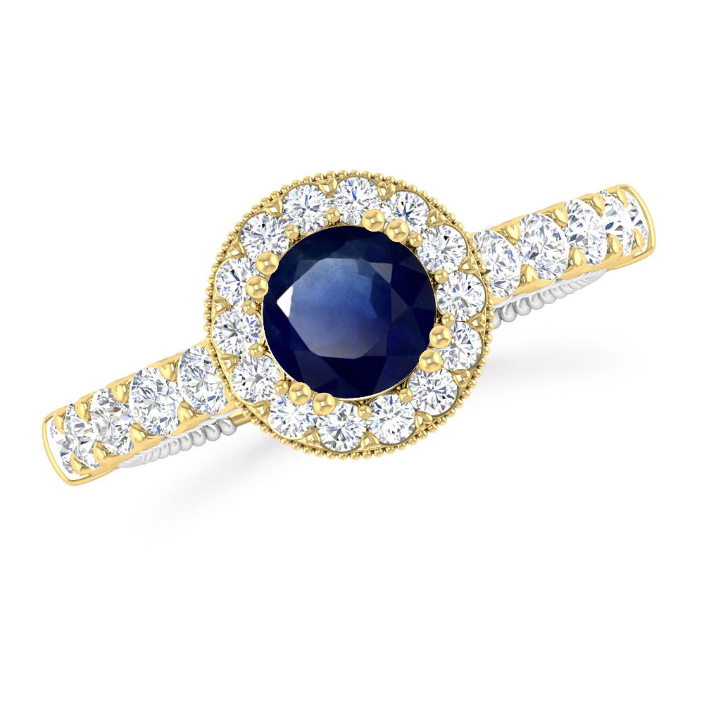 Yellow Gold - Sapphire