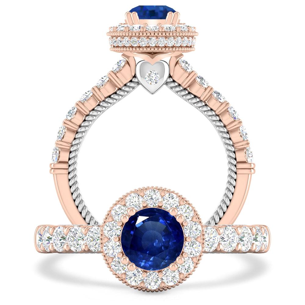 Rose Gold - Sapphire