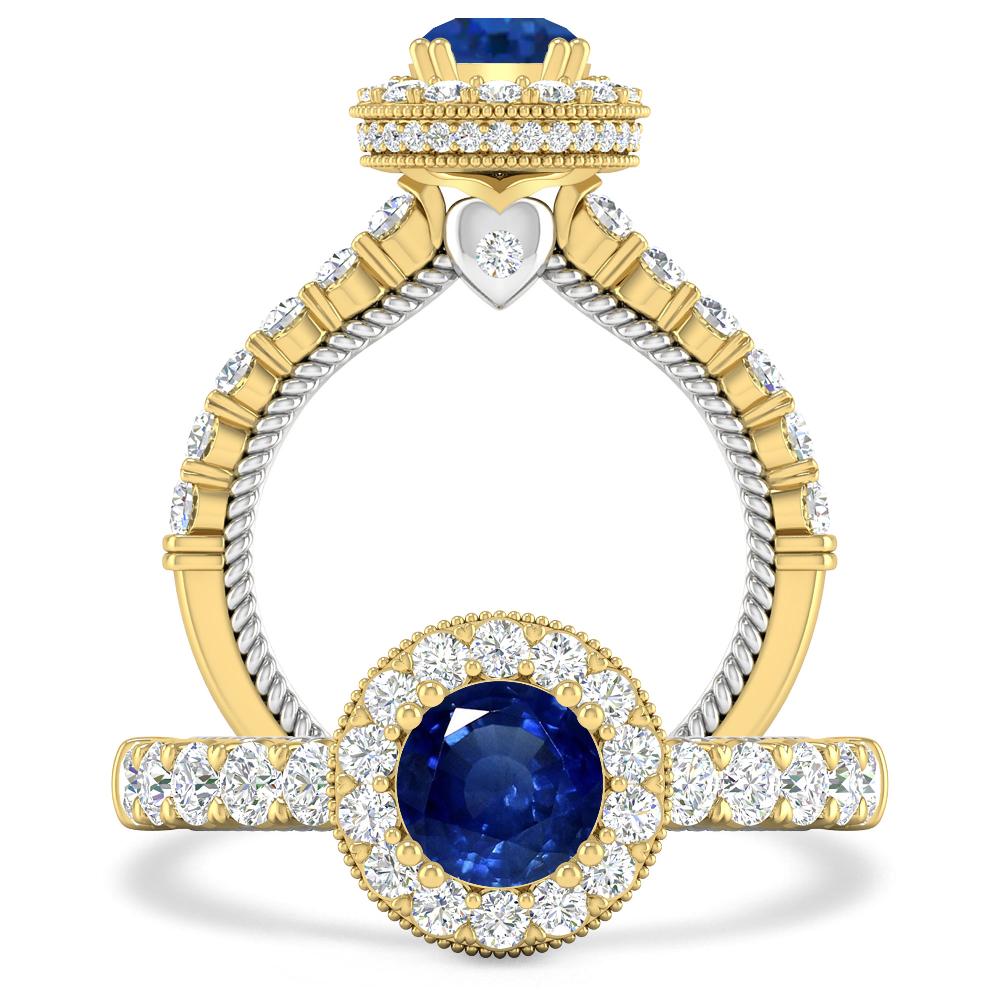 Yellow Gold - Sapphire