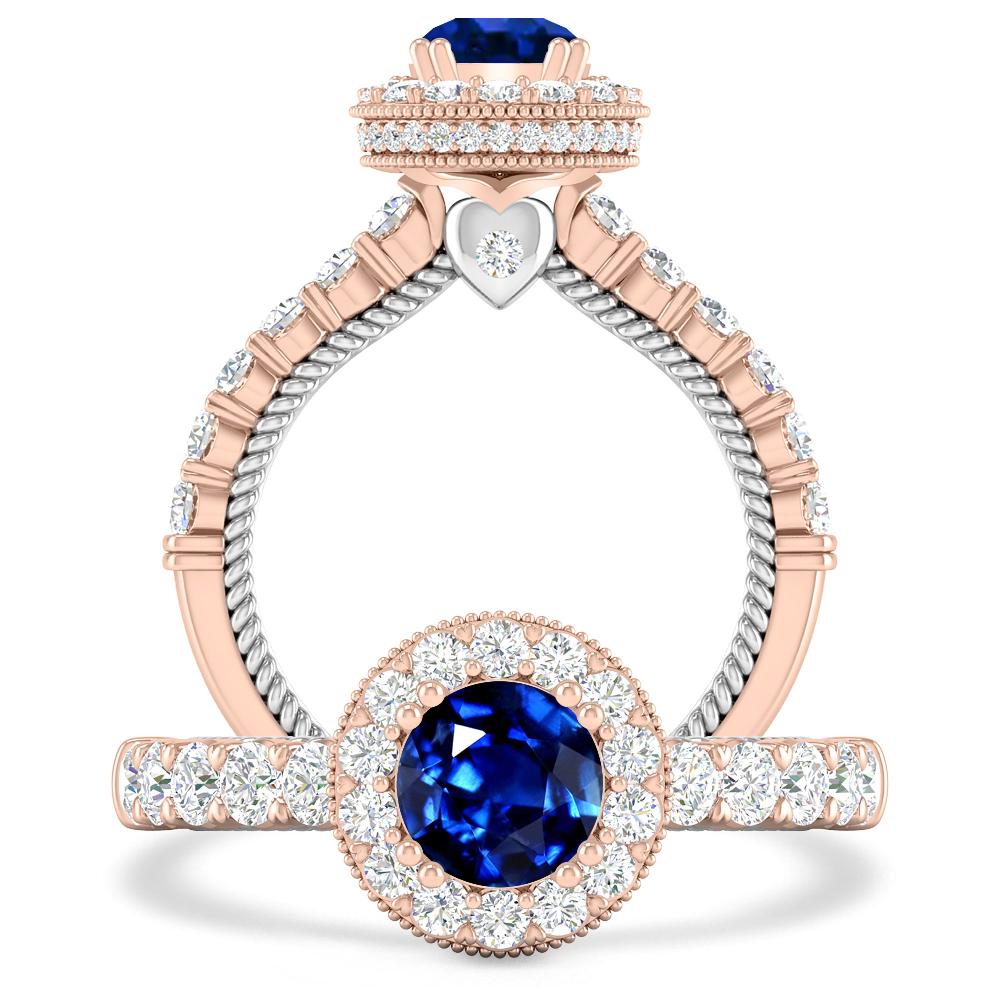 Rose Gold - Sapphire