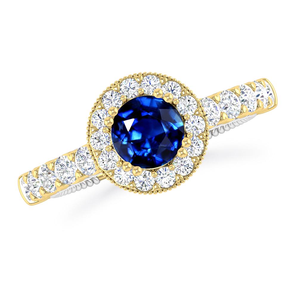 Yellow Gold - Sapphire