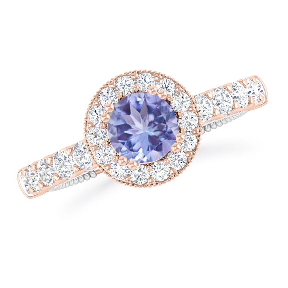 Rose Gold - Tanzanite