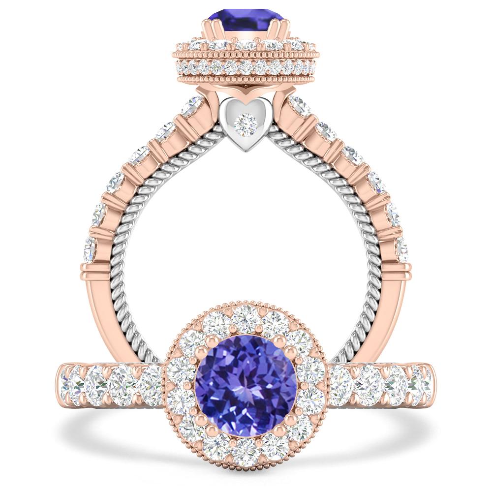 Rose Gold - Tanzanite