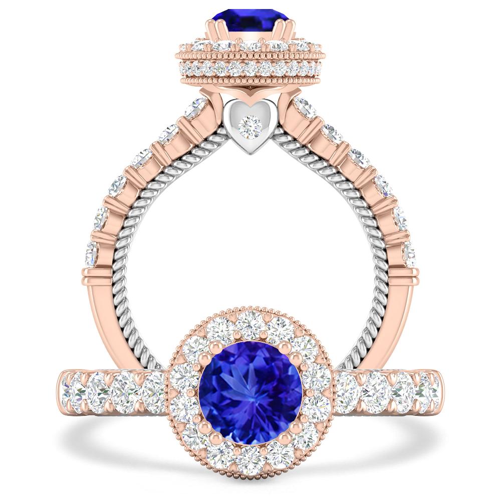 Rose Gold - Tanzanite