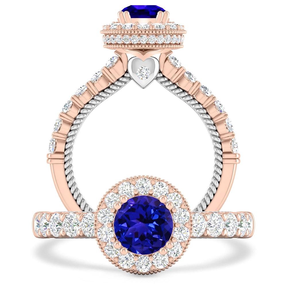 Rose Gold - Tanzanite