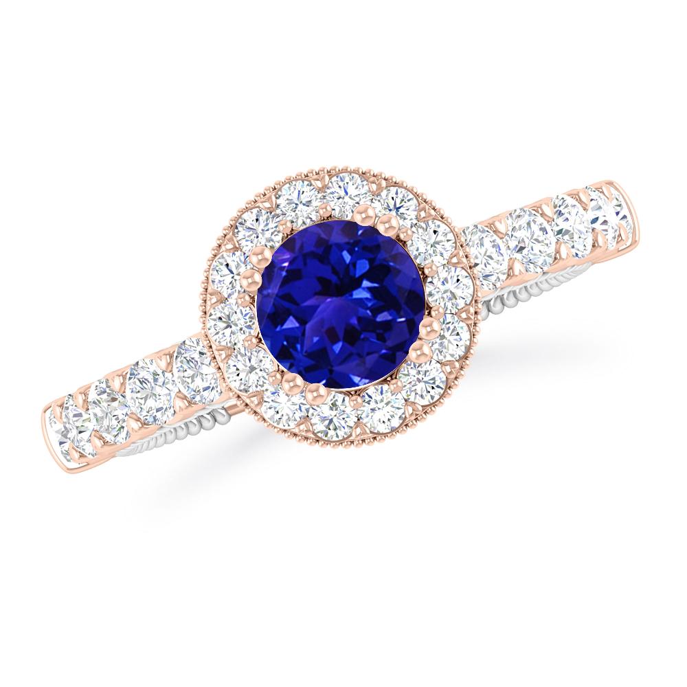 Rose Gold - Tanzanite