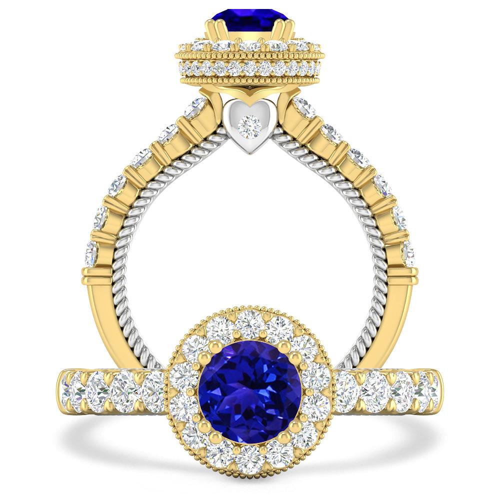 Yellow Gold - Tanzanite