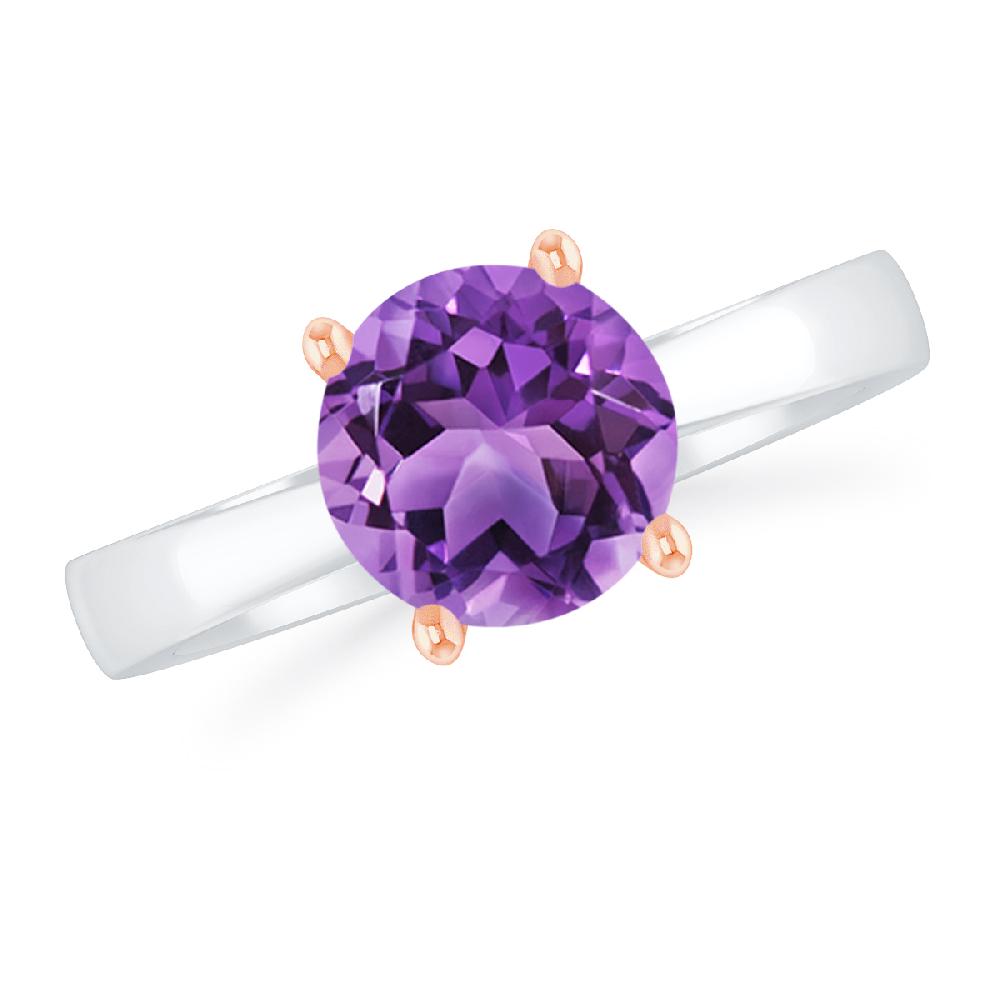 White Gold - Amethyst