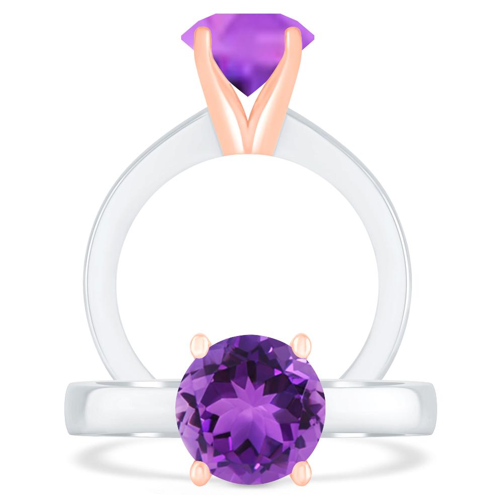 White Gold - Amethyst