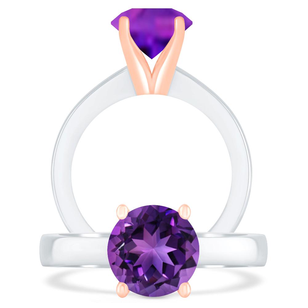 White Gold - Amethyst