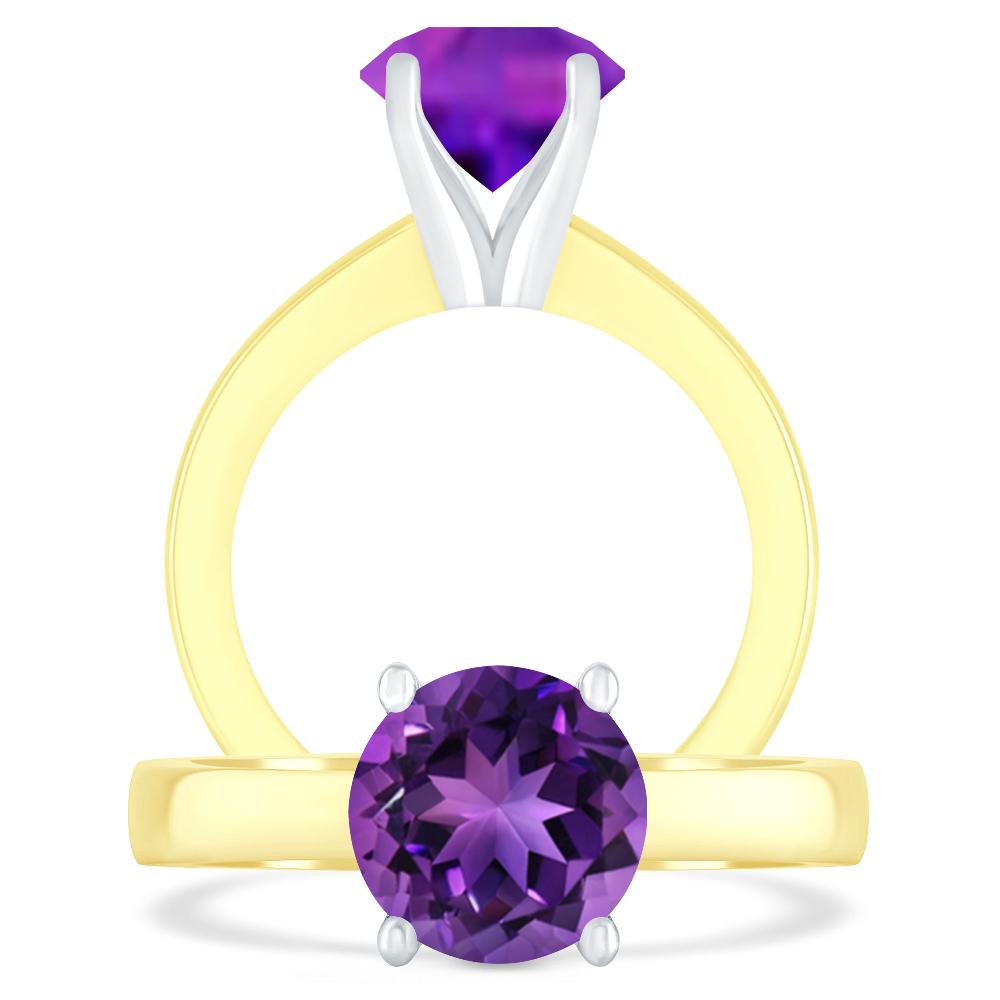 Yellow Gold - Amethyst