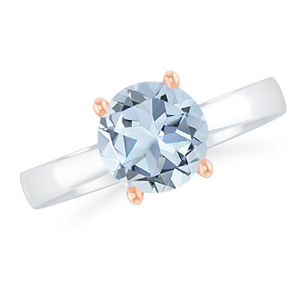 White Gold - Aquamarine