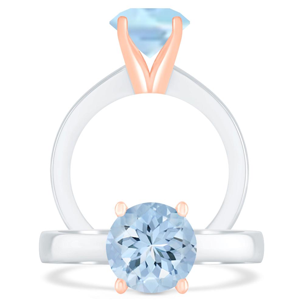 White Gold - Aquamarine