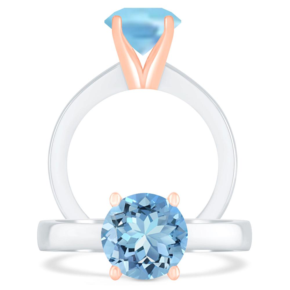 White Gold - Aquamarine