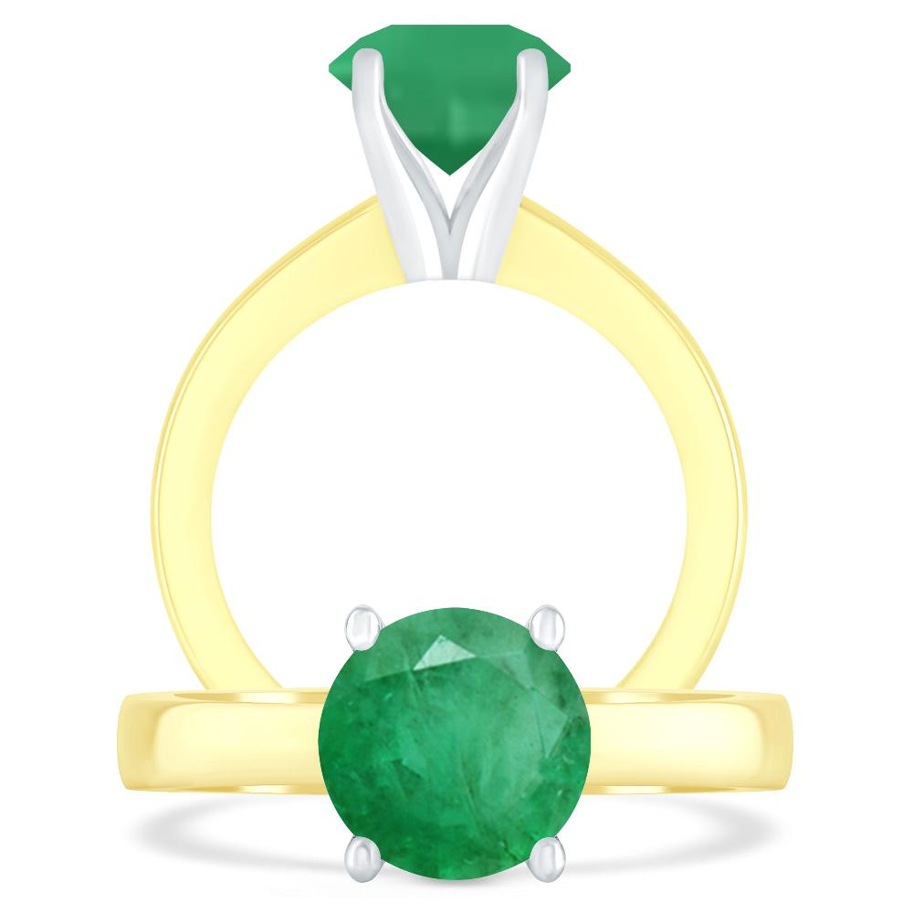 Yellow Gold - Emerald